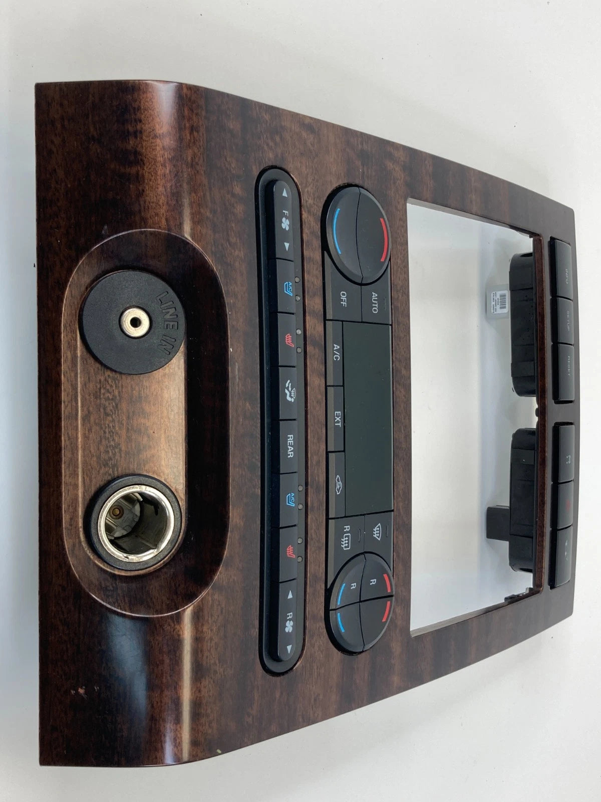 07-14 FORD EXPEDITION AUDIO AC CLIMATE CONTROL SWITCH PANEL & RADIO BEZEL OEM