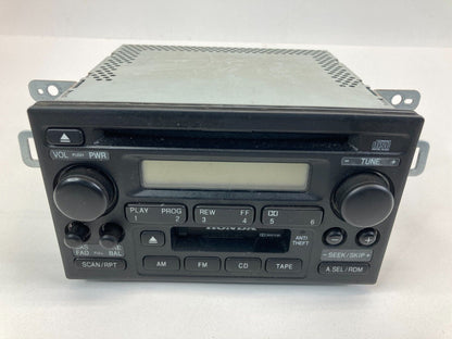 2002 02 Honda Accord AM FM Radio Receiver Player CD Cassette 39101-S84-A510 OEM