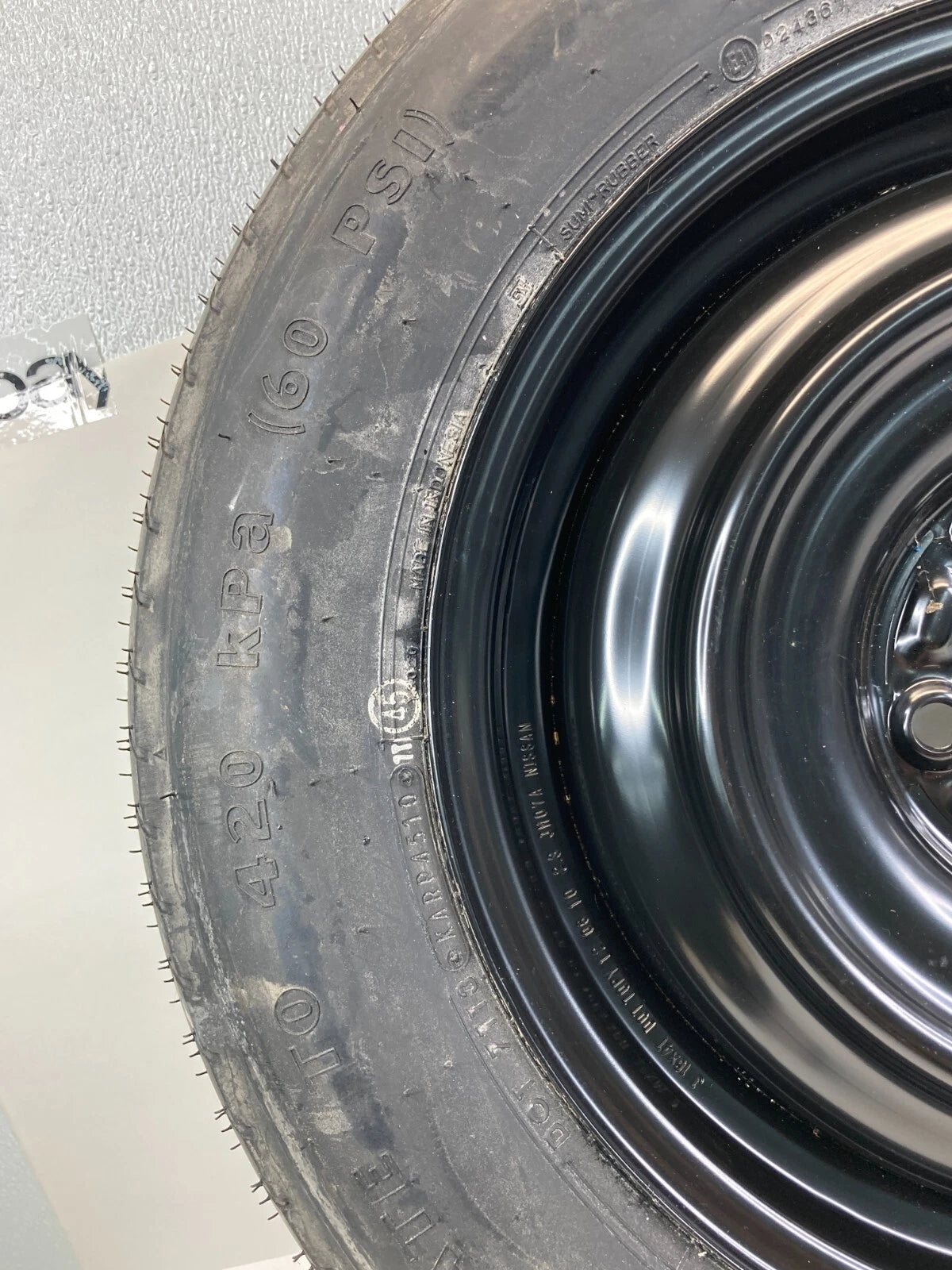 2011-2020 NISSAN ROGUE 11-17 JUKE SPARE TIRE COMPACT DONUT WHEEL T155/90D16 110M