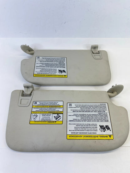 2013-2019 FORD ESCAPE FRONT LEFT & RIGHT SUNVISOR SUN VISOR PAIR W/ MIRROR OEM