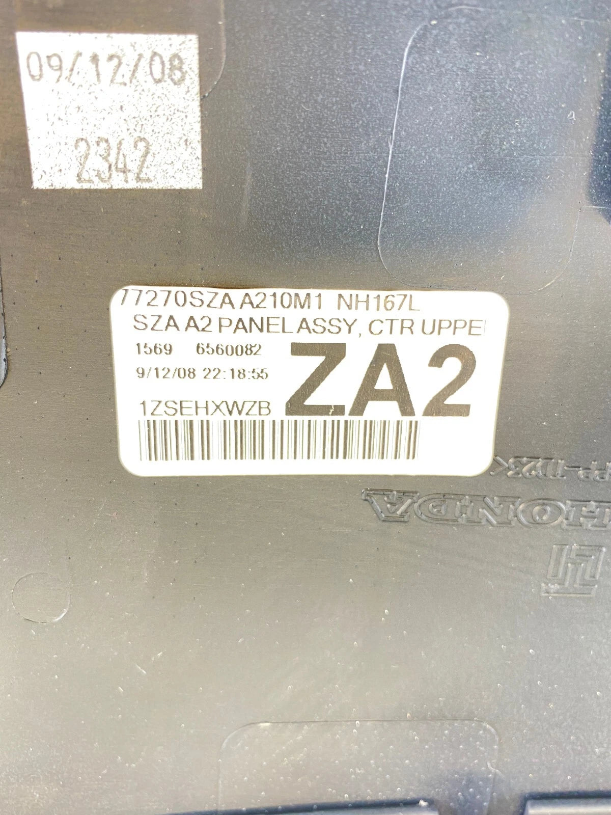 2009-2011 HONDA PILOT CENTER UPPER DASH PANEL TRIM COVER 77270-SZA-A210-M1 OEM
