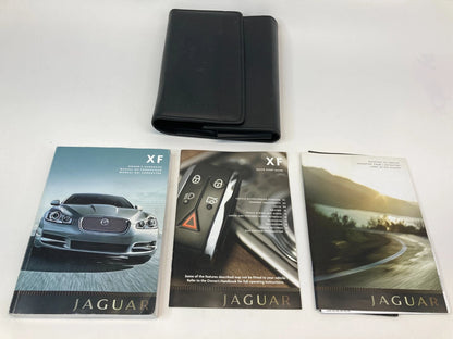 2009 JAGUAR XF OWNERS MANUAL WARRANTY INFORMATION GUIDE SET BOOK W/ CASE OEM