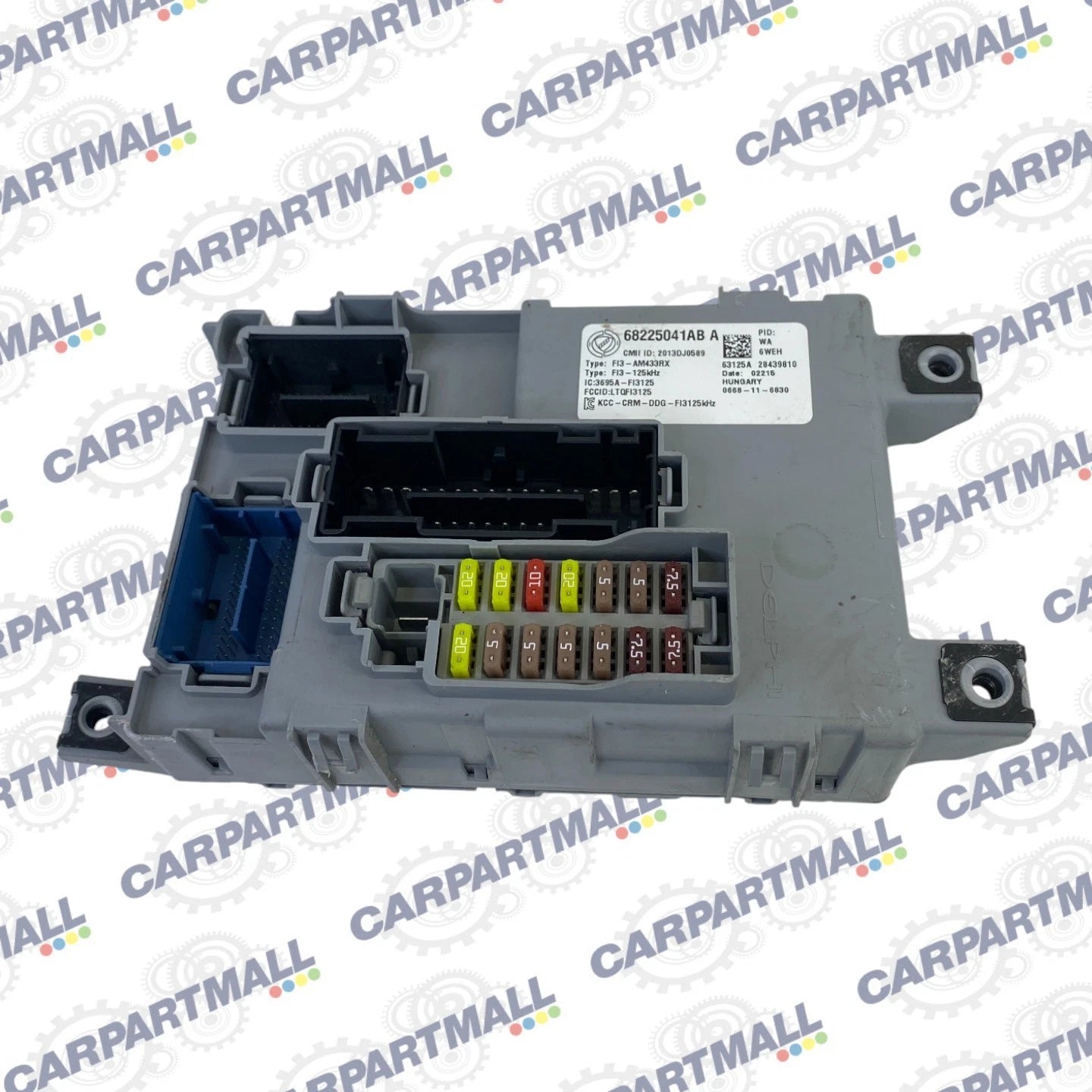 2012-2017 Fiat 500 Auto T Fuse Box Controller Body Control Module 68225041AB OEM