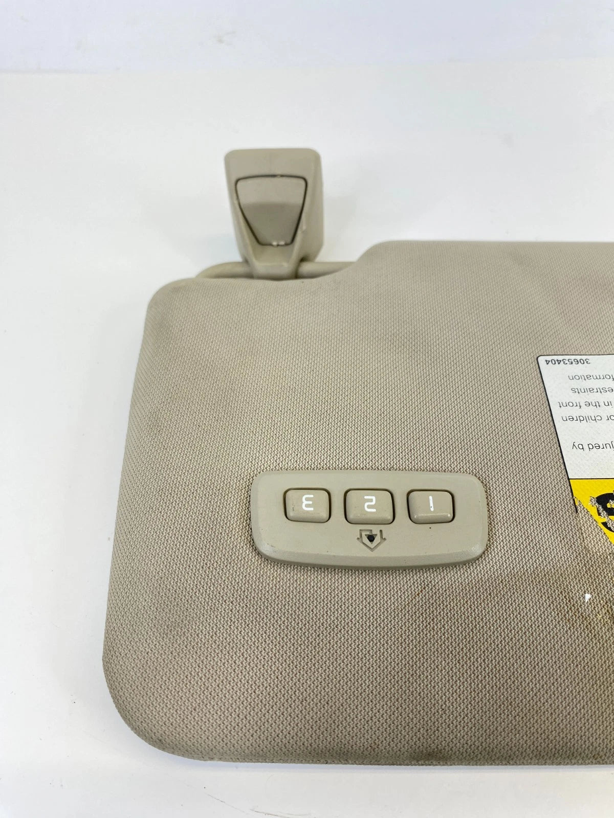 2011-2018 VOLVO S60 FRONT LEFT DRIVER SIDE SUNVISOR SUN VISOR W HOMELINK OEM