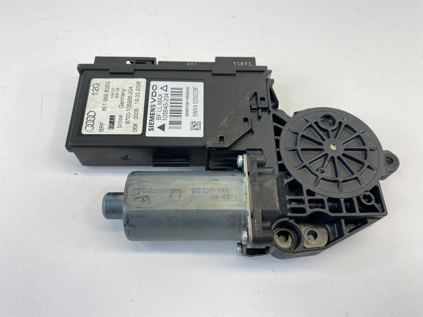 2002-2008 Audi A4 Quattro 04-08 S4 Rear Left Back Side Power Window Motor OEM