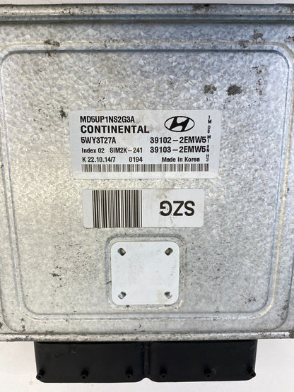 2015 Hyundai Elantra Engine Computer Control Module ECM ECU PCM 39102-2EMW5 OEM