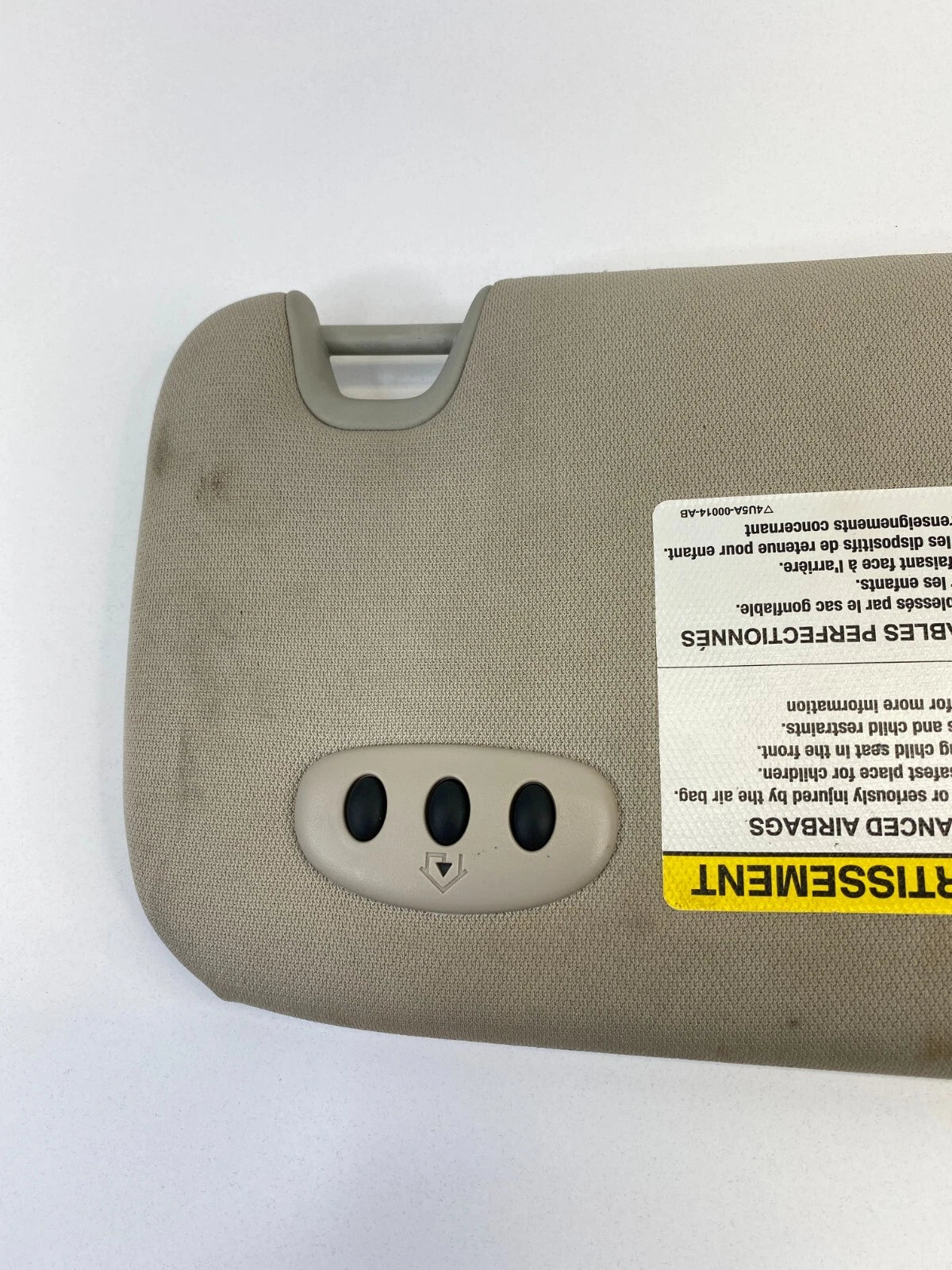 07-09 LINCOLN MKZ FRONT LEFT DRIVER SUNVISOR SET SUN VISOR SHADE W/ HOMELINK OEM