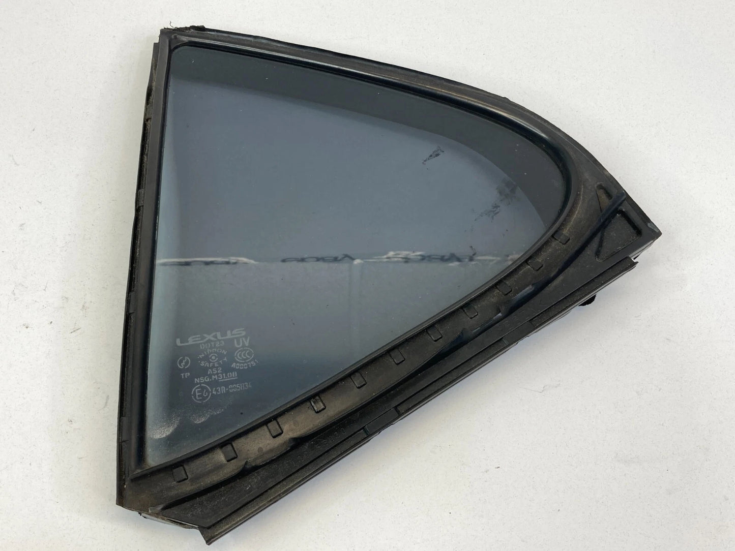 2006-2013 LEXUS IS250 REAR LEFT SIDE DOOR QUARTER WINDOW GLASS 68189-53030 OEM