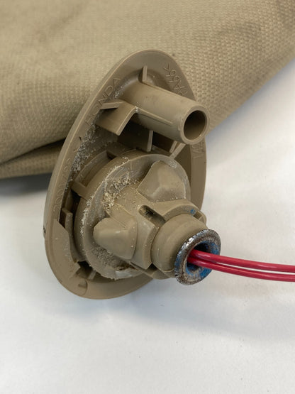 08-10 Honda Accord Driver Left Sun Visor Shade w/ Mirror Illuminated Ivory OEM