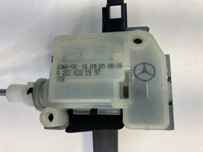 2003-2009 MERCEDES-BENZ E320 FUEL FILLER DOOR LOCK ACTUATOR BRACKET 2038201997