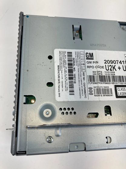 2011 11 Buick Regal AM/FM Radio CD Disc Player Receiver 20907419 OEM