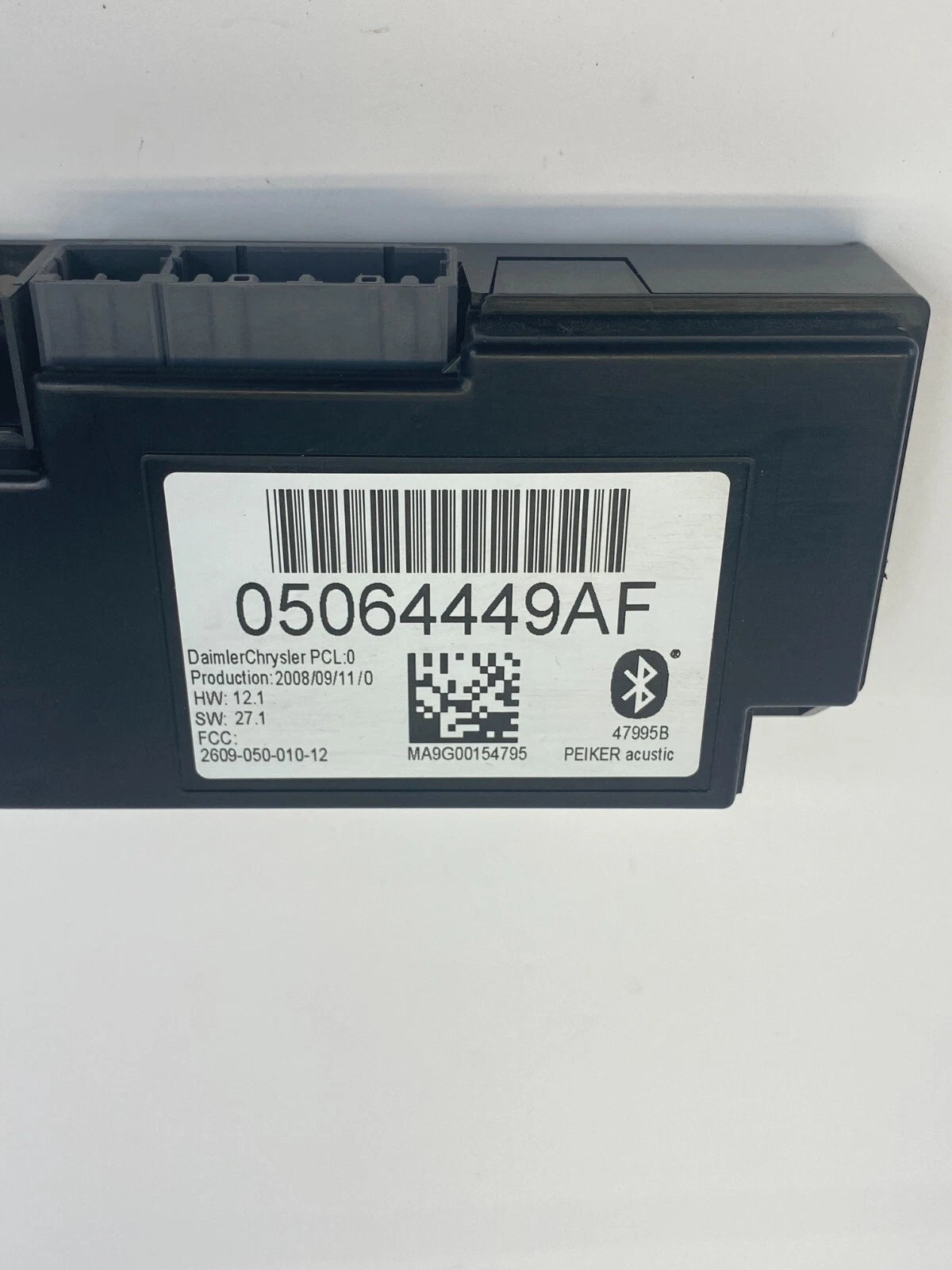 09-14 VOLKSWAGEN ROUTAN 4.0L TELEMATICS BLUETOOTH CONTROL MODULE 05064449AF