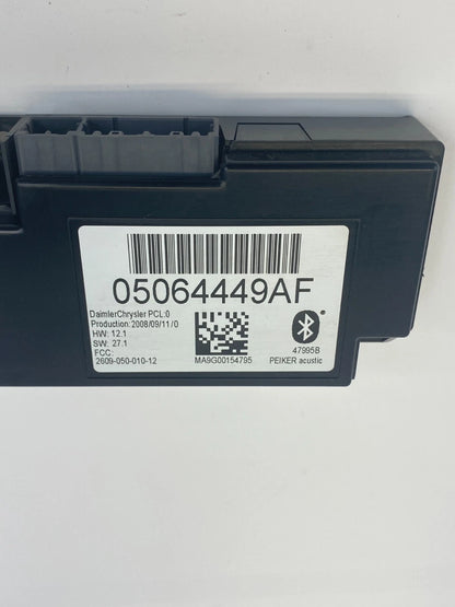 09-14 VOLKSWAGEN ROUTAN 4.0L TELEMATICS BLUETOOTH CONTROL MODULE 05064449AF