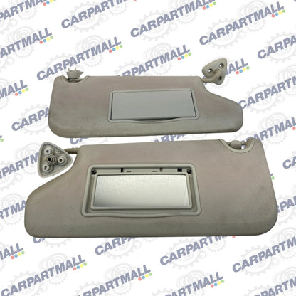 2009 2010 DODGE JOURNEY LEFT RIGHT SUN VISOR PAIR SET WITH MIRRORS PANELS OEM
