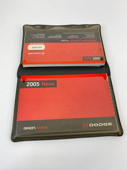 2005 05 DODGE NEON OWNER'S MANUAL & WARRANTY INFORMATION GUIDE BOOK W/ CASE OEM