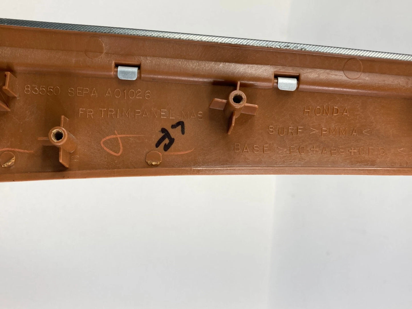 04-08 ACURA TL FRONT LEFT INTERIOR DOOR MOLDING TRIM PANEL 83550-SEPA-A01026 OEM