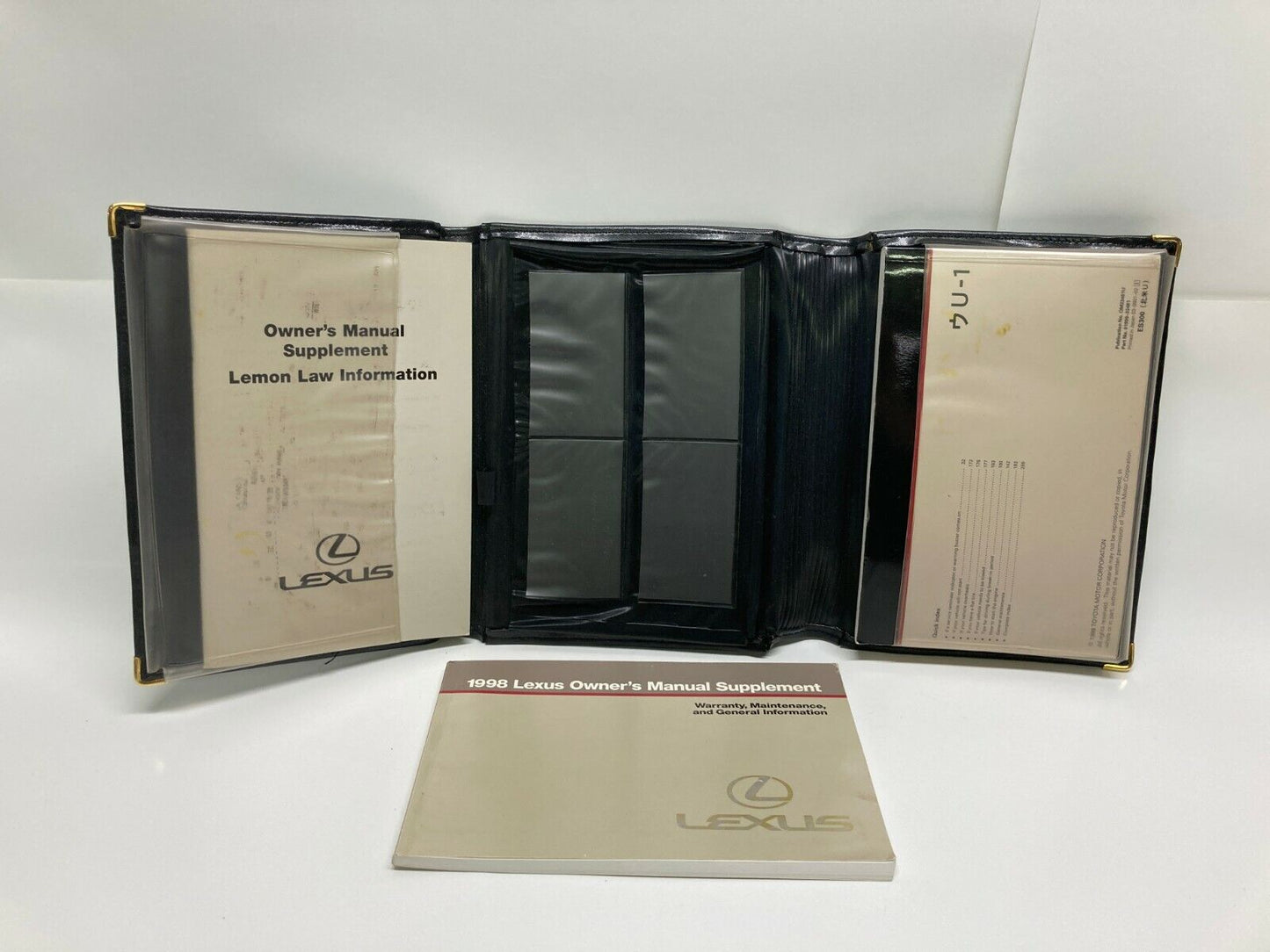 1998 98 Lexus ES300 ES 300 Owner's Manual Supplement Set w/ Case Set OEM