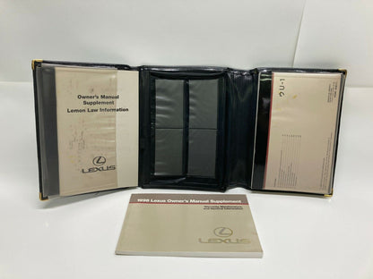 1998 98 Lexus ES300 ES 300 Owner's Manual Supplement Set w/ Case Set OEM