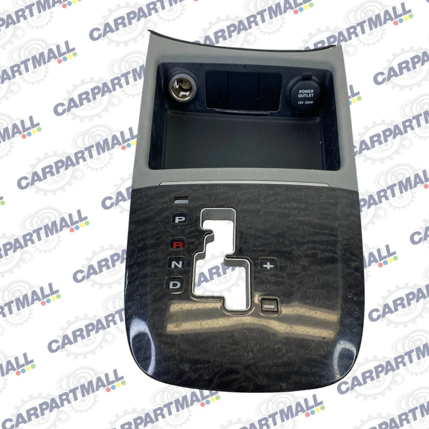 2007-2009 HYUNDAI SANTA FE A/T SHIFTER SHIFT INDICATOR BEZEL W/ POWER OUTLET OEM