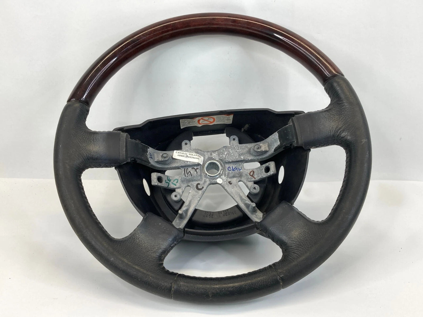 2003 2004 LINCOLN NAVIGATOR 2003-2005 AVIATOR STEERING WHEEL WOOD 3032-8471E OEM