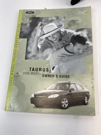 2003 FORD TAURUS OWNERS MANUAL WARRANTY GUIDE INFORMATION W/ CASE OEM