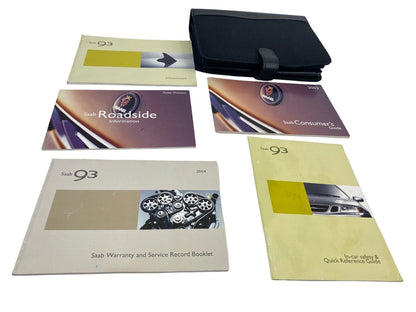 2004 04 SAAB 9-3 OWNERS MANUAL CONSUMER INFO WARRANTY BOOK W/ CASE OEM