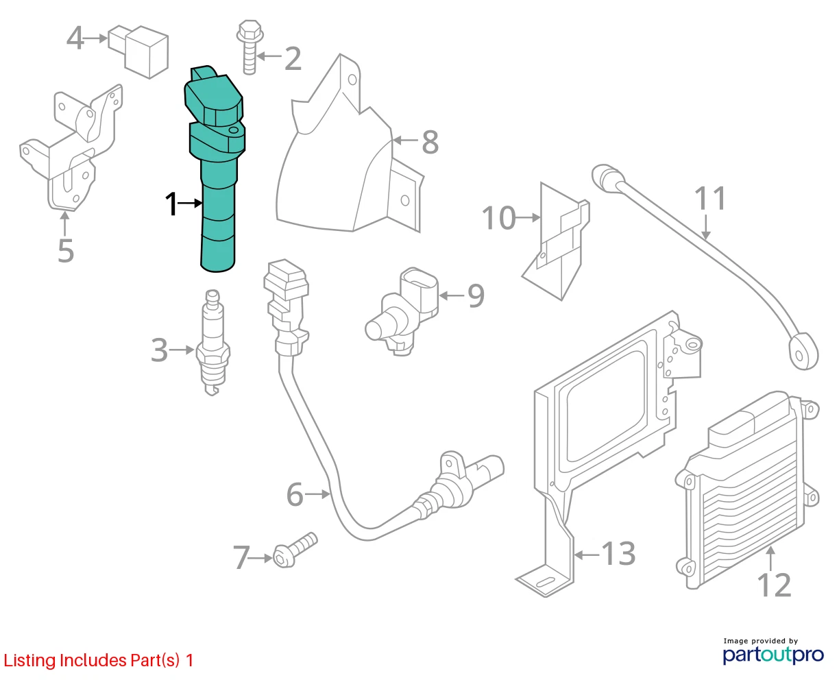 2011-2014 HYUNDAI SONATA 2.0L L4 16V ENGINE IGNITION COIL IGNITER 27300-2G700