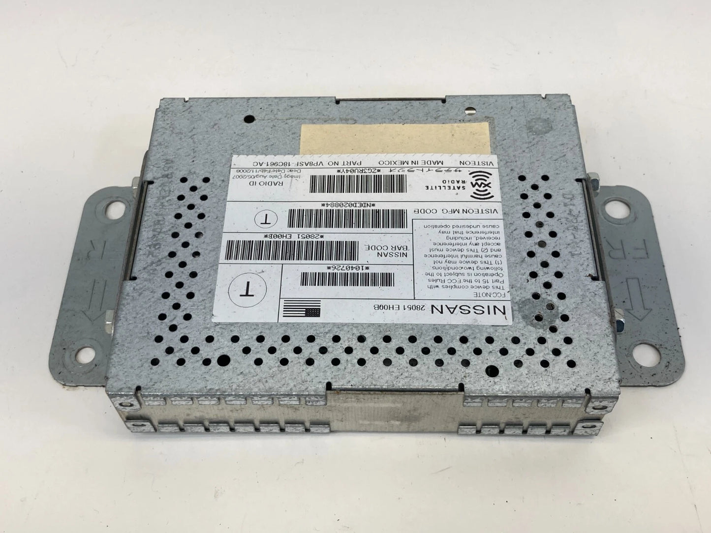 2008-2012 INFINITI FX35 SATELLITE RADIO AUDIO RECEIVER MODULE 28051-EH00B OEM