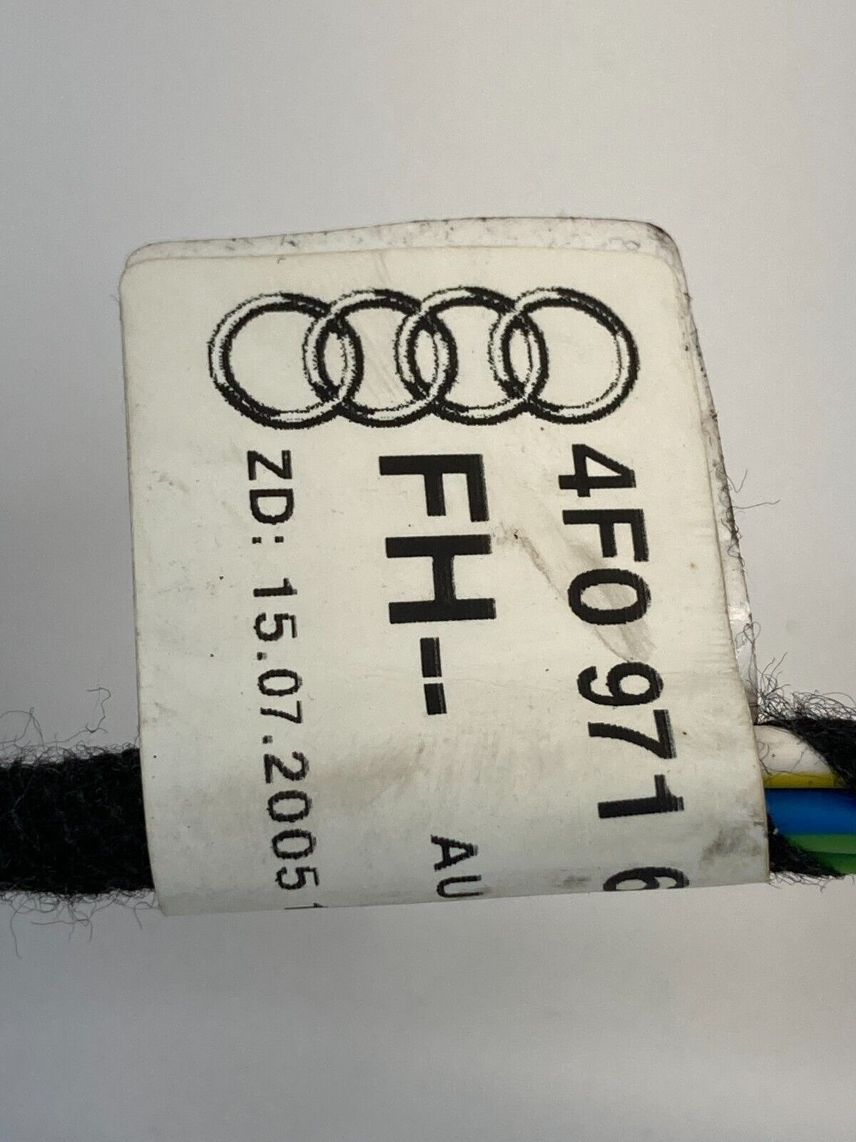 05-11 Audi A6 Quattro Rear Right Door Window Motor Wiring Harness 4F0-971-687