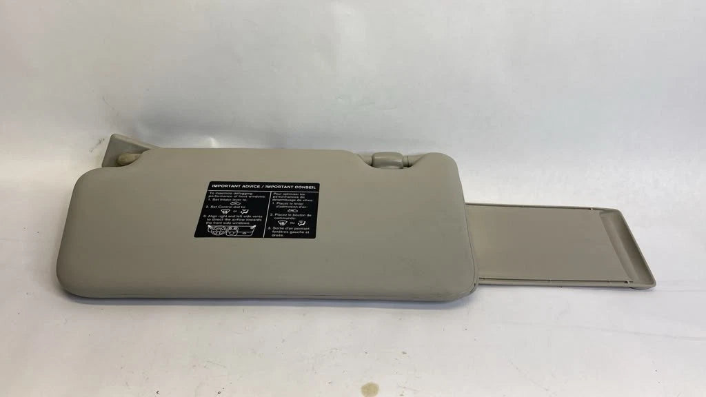 2014 2015 14 15 NISSAN VERSA NOTE LEFT DRIVER SIDE SUN VISOR SUNVISOR GRAY OEM