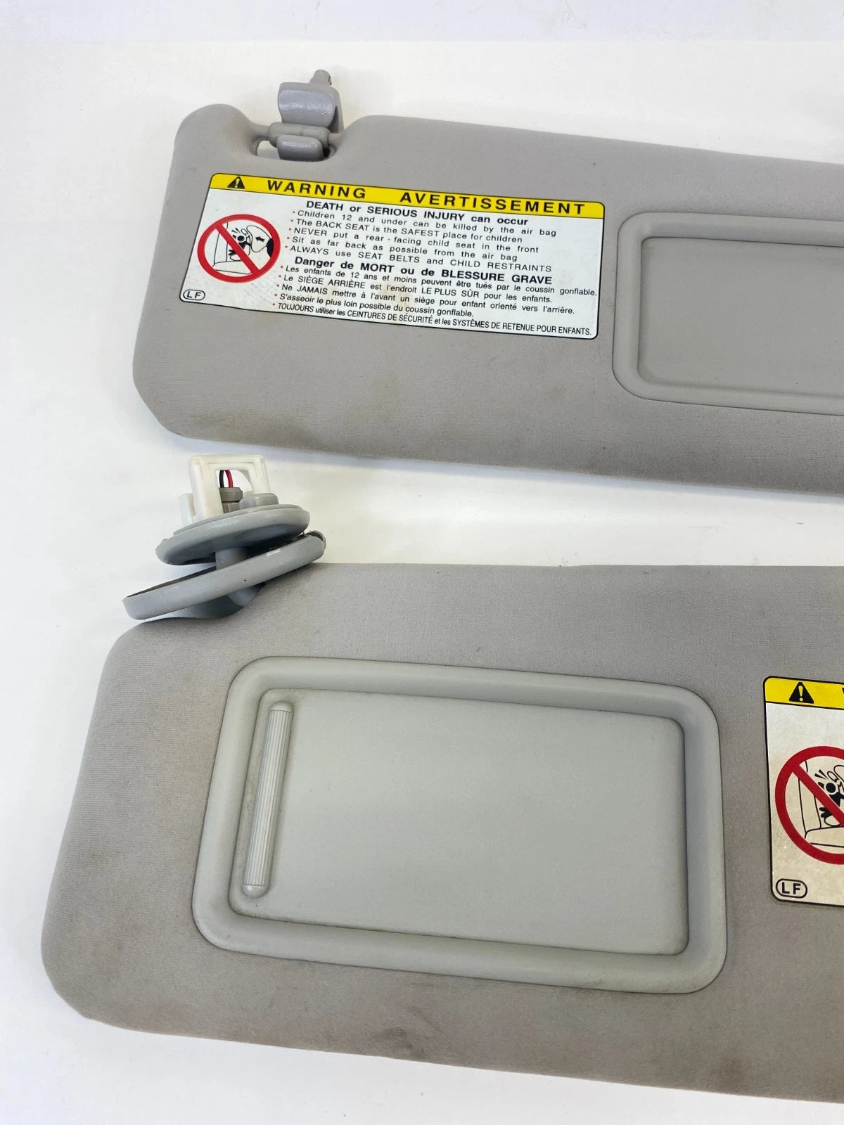 2006 06 LEXUS IS250 IS350 SUNVISOR LEFT & RIGHT SUN VISOR SET PAIR ASSEMBLY OEM