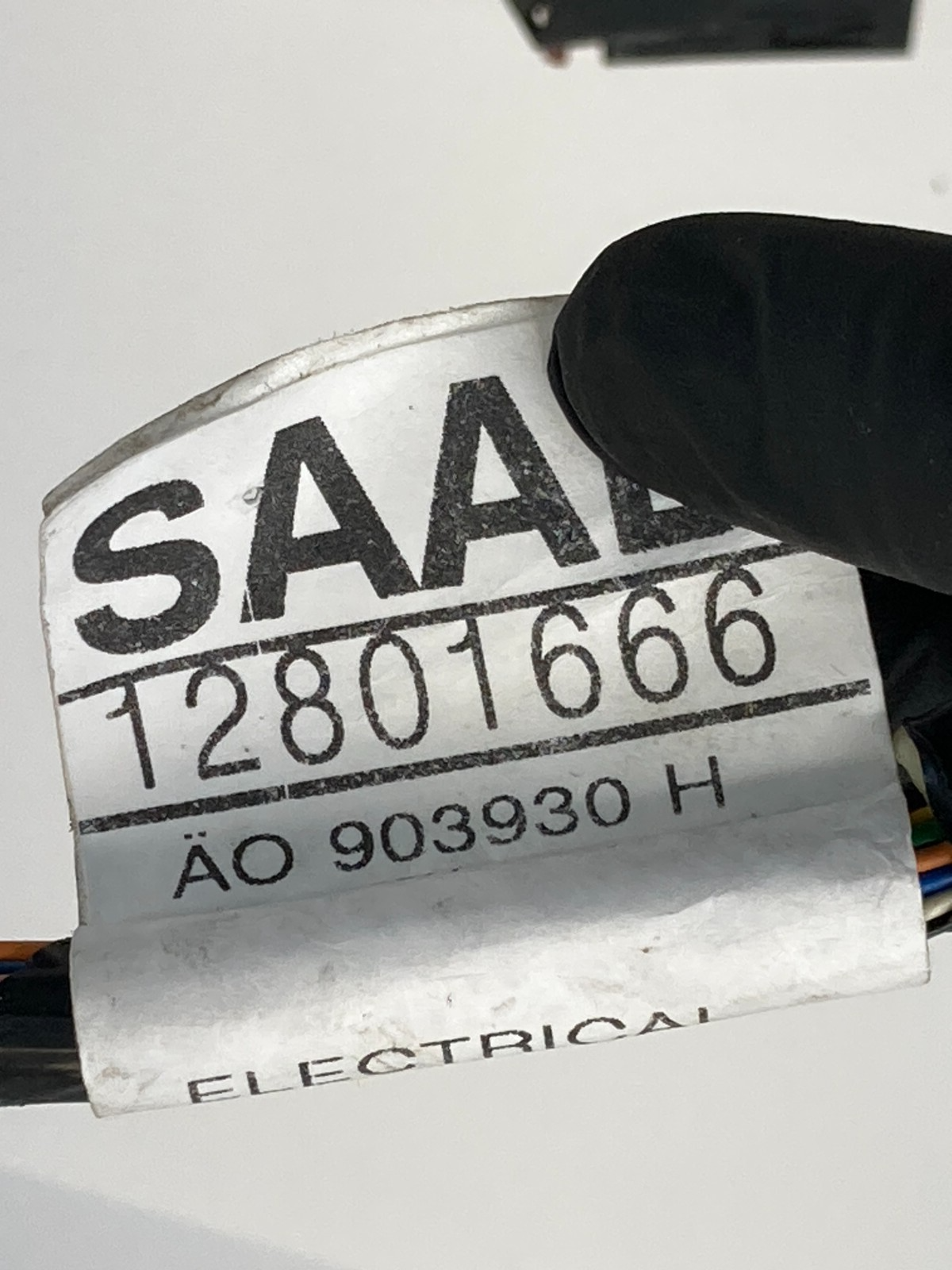 2003-2011 Saab 9-3 93 Sedan Front Right Side Door Wire Wiring Cable 12801666 OEM