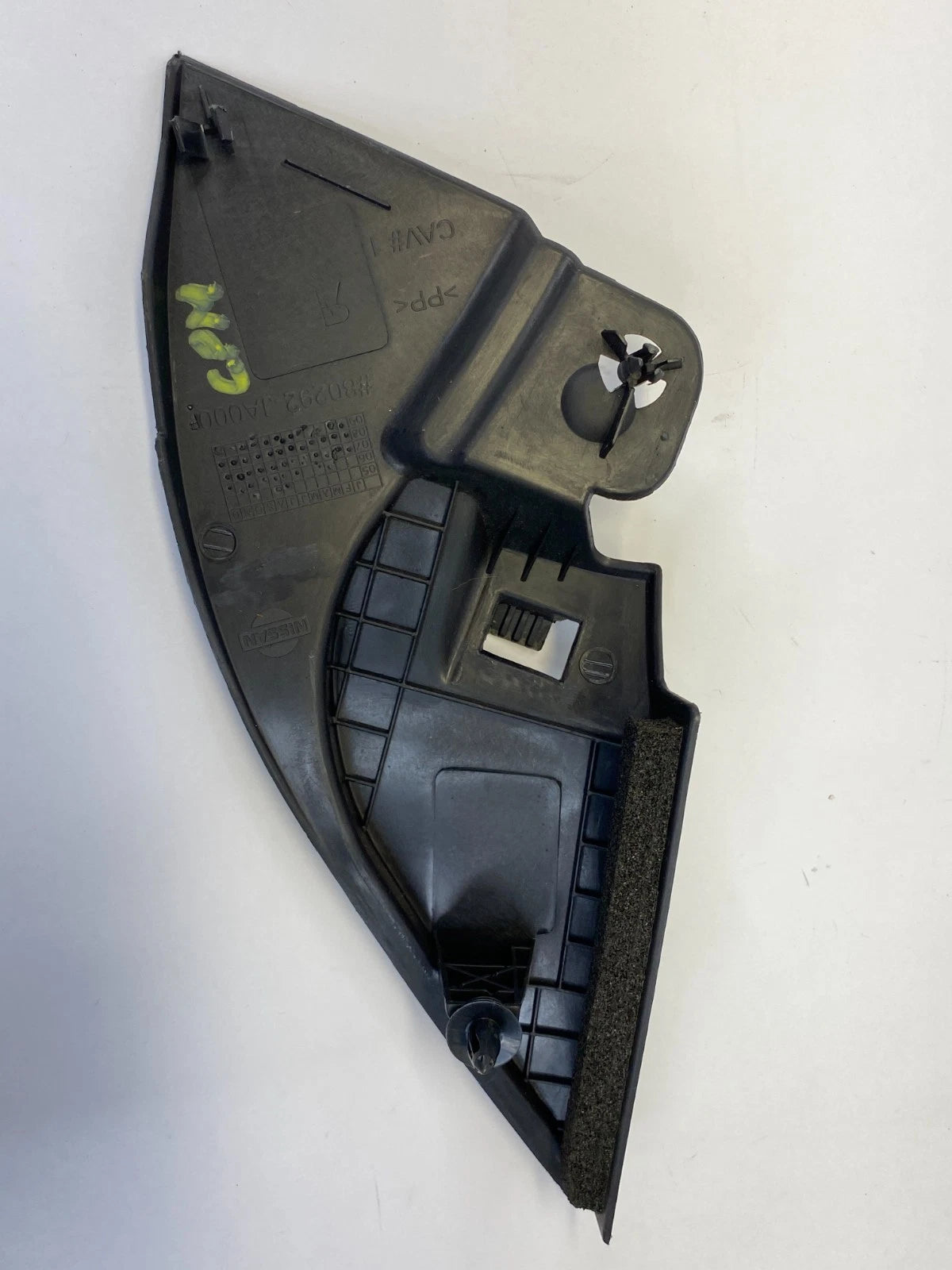 07-12 NISSAN ALTIMA SEDAN FRONT RIGHT INNER DOOR CORNER MIRROR COVER 80292-JA000