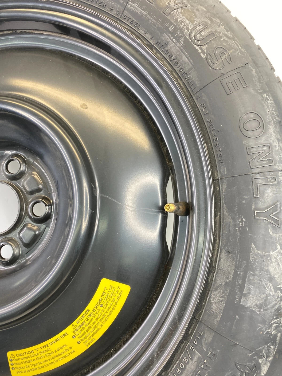 2010-2014 SUBARU OUTBACK EMERGENCY SPARE TIRE WHEEL COMPACT DONUT T145/80R17 OEM