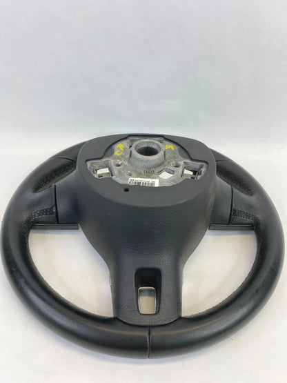 10-17 VOLKSWAGEN CC BLACK LEATHER STEERING WHEEL W/ BUTTONS OEM 3C8419091BEE74