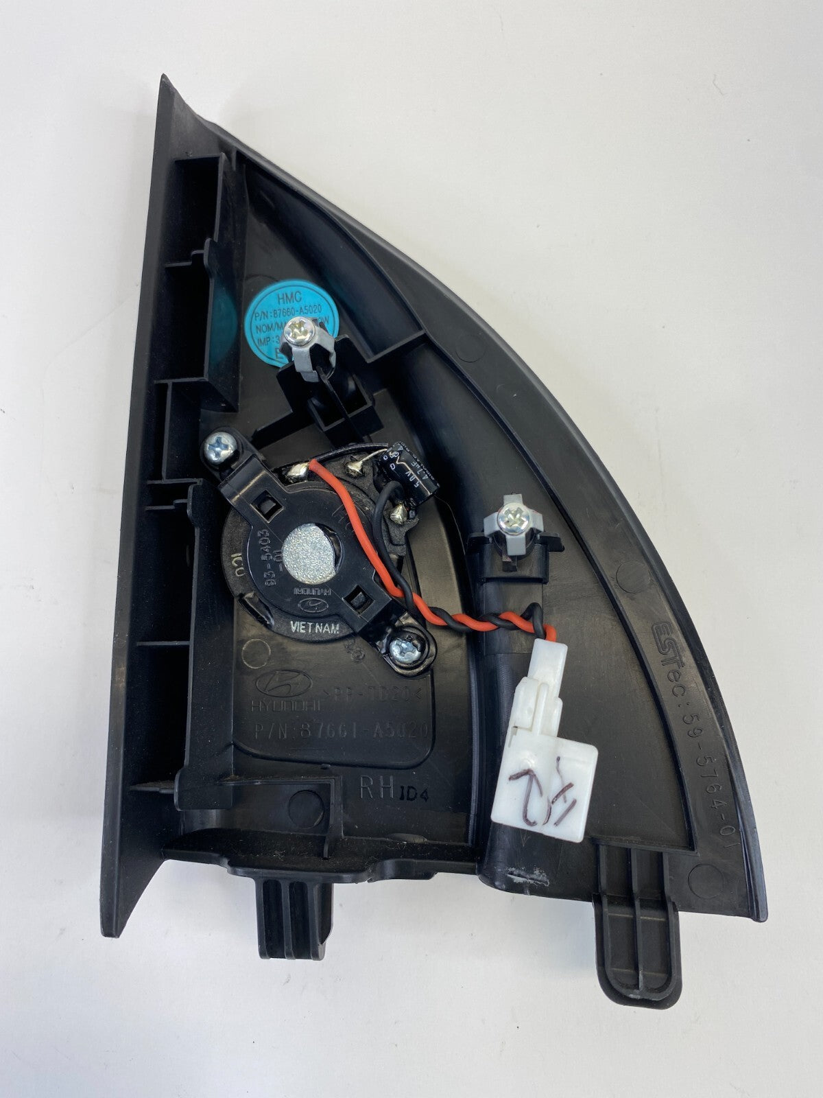 13-17 Hyundai Elantra GT Front Right Door Tweeter Speaker w/Cover 87661-A5020