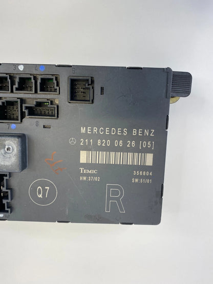 03-06 MERCEDES-BENZ E500 FRONT RIGHT SIDE DOOR CONTROL MODULE UNIT 2118200626