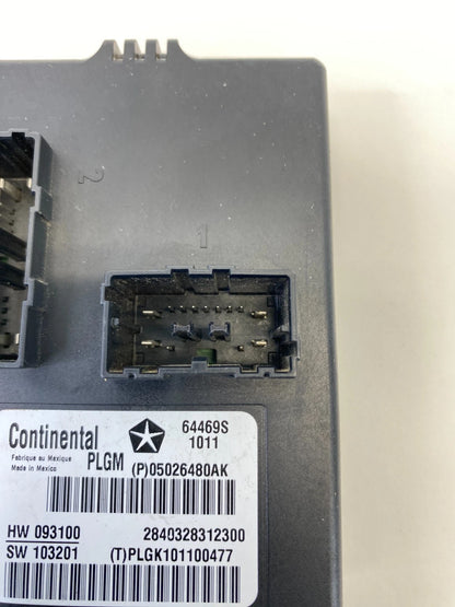 2011-2013 DODGE DURANGO TRUNK LIFTGATE CONTROL MODULE UNIT 05026480AK OEM