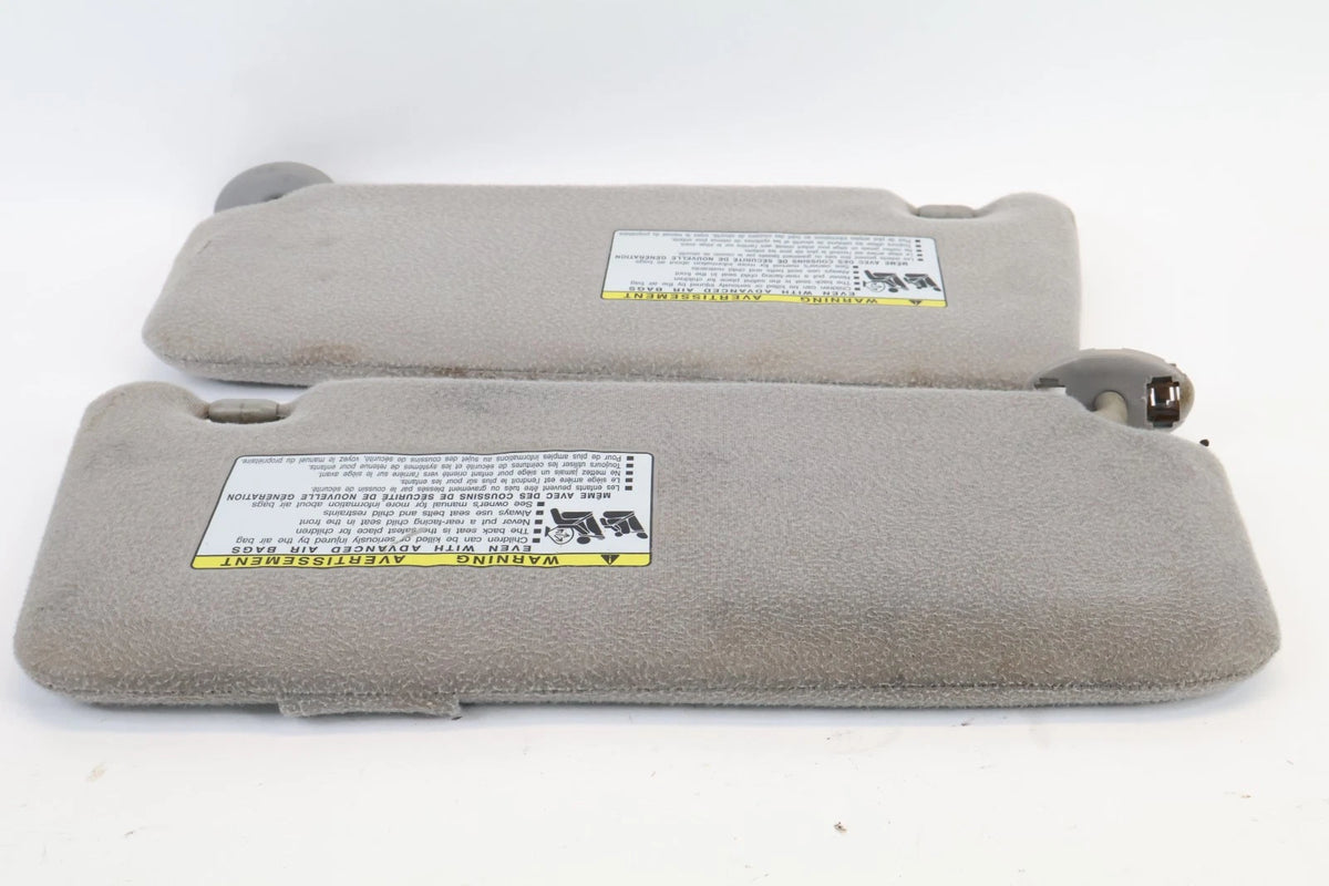 2007-2011 TOYOTA CAMRY SUN VISORS PAIR FRONT LEFT RIGHT WITH VANITY MIRROR FLAPS