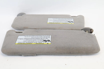 2007-2011 TOYOTA CAMRY SUN VISORS PAIR FRONT LEFT RIGHT WITH VANITY MIRROR FLAPS
