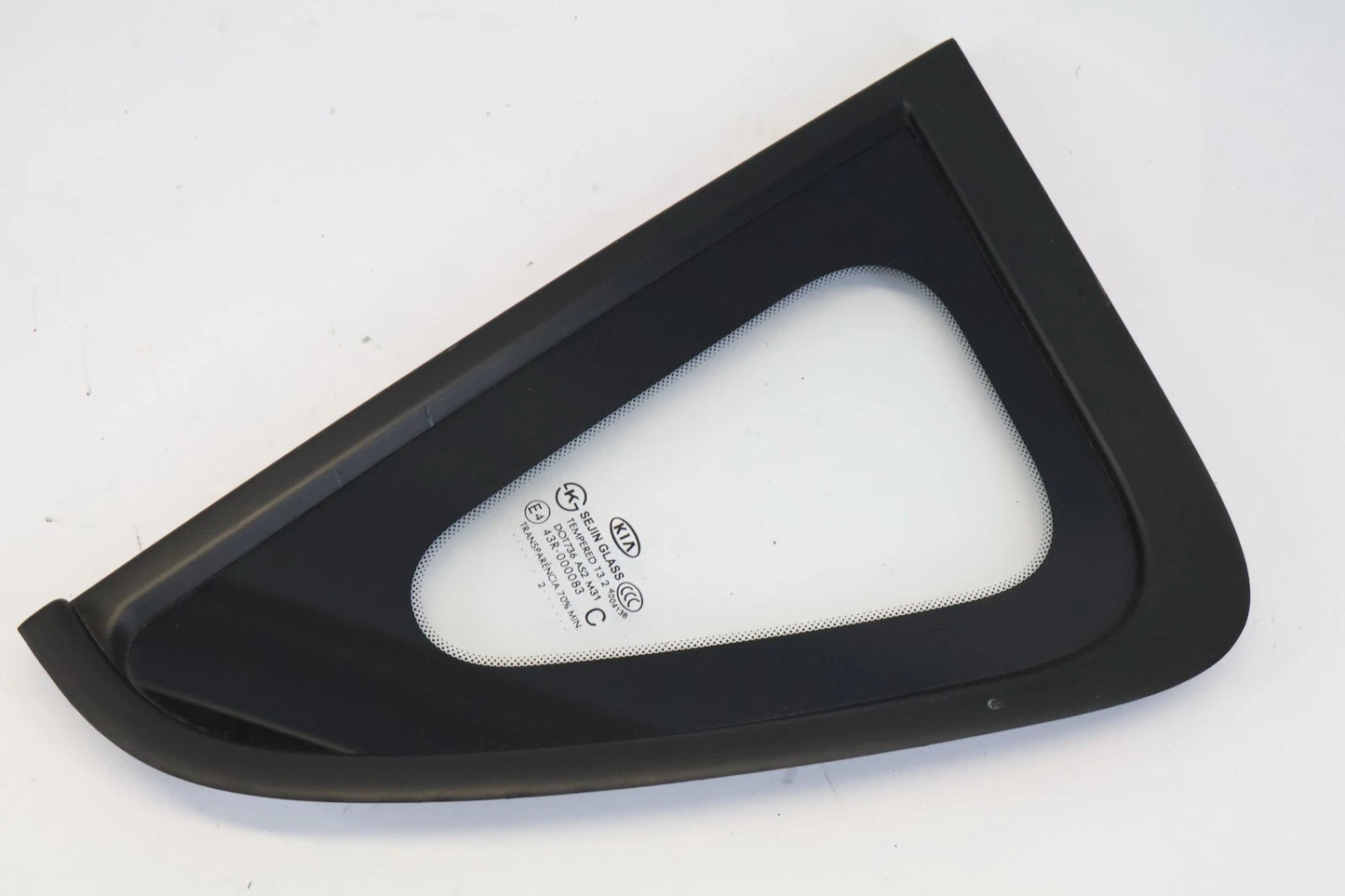 2010-2013 KIA SOUL REAR LEFT DEIVER SIDE QUARTE PANEL FIXED GLASS E443R-000083