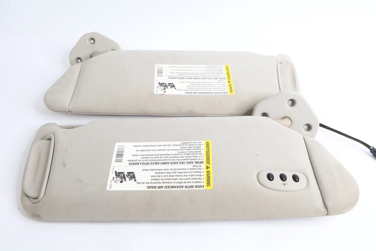 2006-2010 HUMMER H3 ROOF LEFT RIGHT SUNVISOR SUN VISOR SET ILLUMINATED HOMELINK