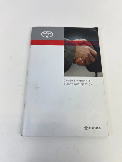 2010 TOYOTA PRIUS OWNERS OWNER'S MANUAL WARRANTY GUIDE NAVIGATION SYSTEM GUIDE