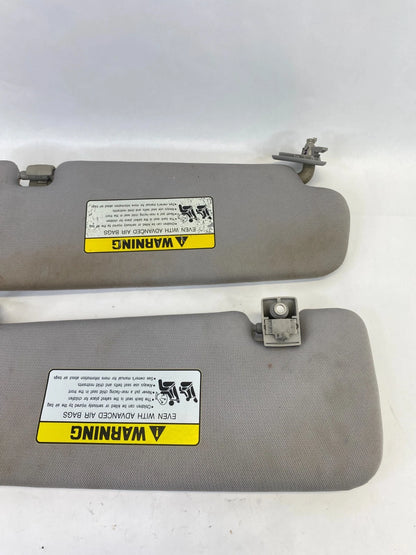 2011-2015 HYUNDAI SONATA SUN VISOR DRIVER & PASSENGER SIDE PAIR SET GRAY OEM