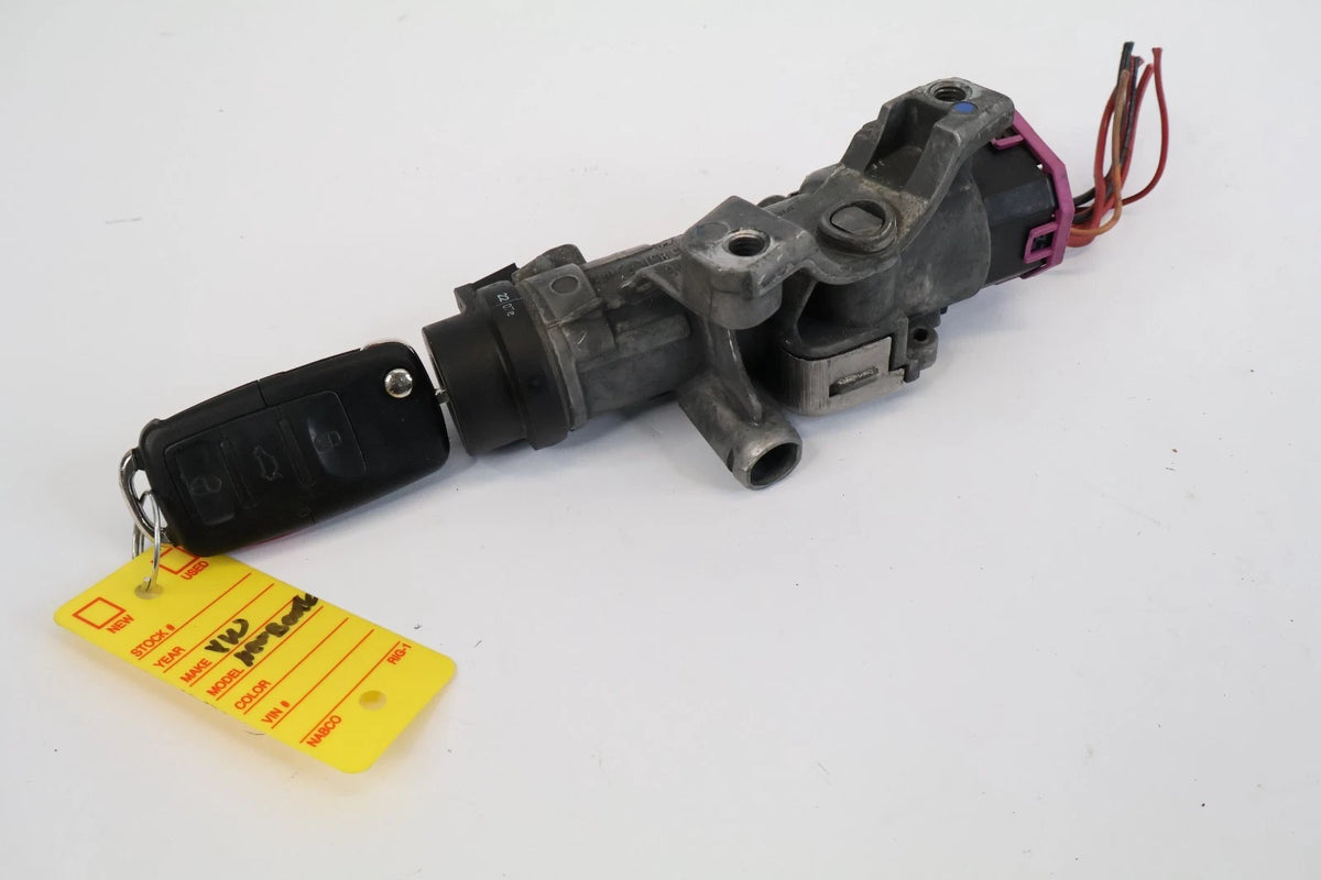 1999-2005 VWJETTA 03-10 BEETLE 2.5L V6 A/T IGNITION SWITCH LOCK CYLINDER & KEY