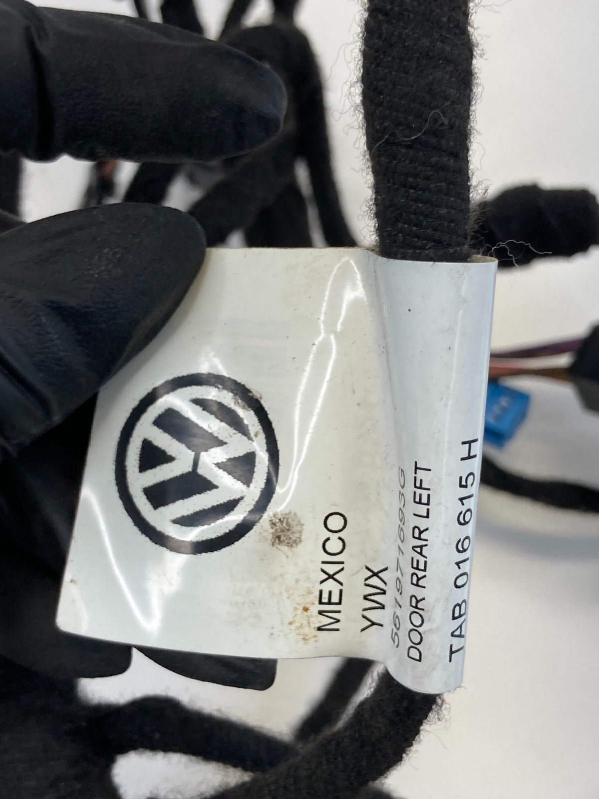 12-15 VW Volkswagen Passat Rear Left Side Door Harness Wire Wiring 561971693G