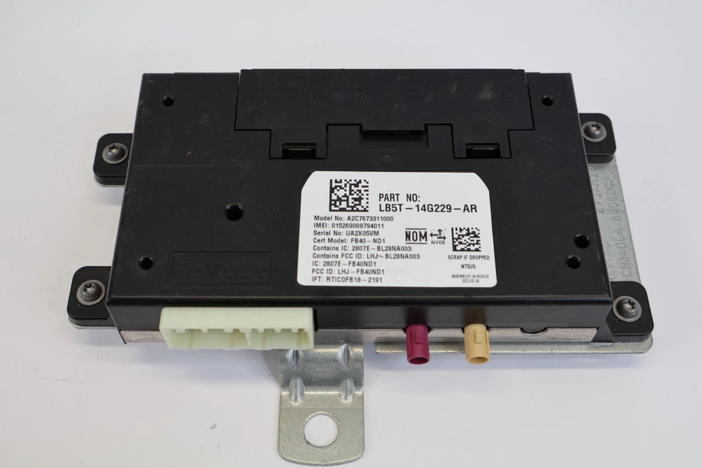 2020-2024 FORD EXPLORER TELEMATICS COMMUNICATION CONTROL MODULE LB5T-14G229-AR