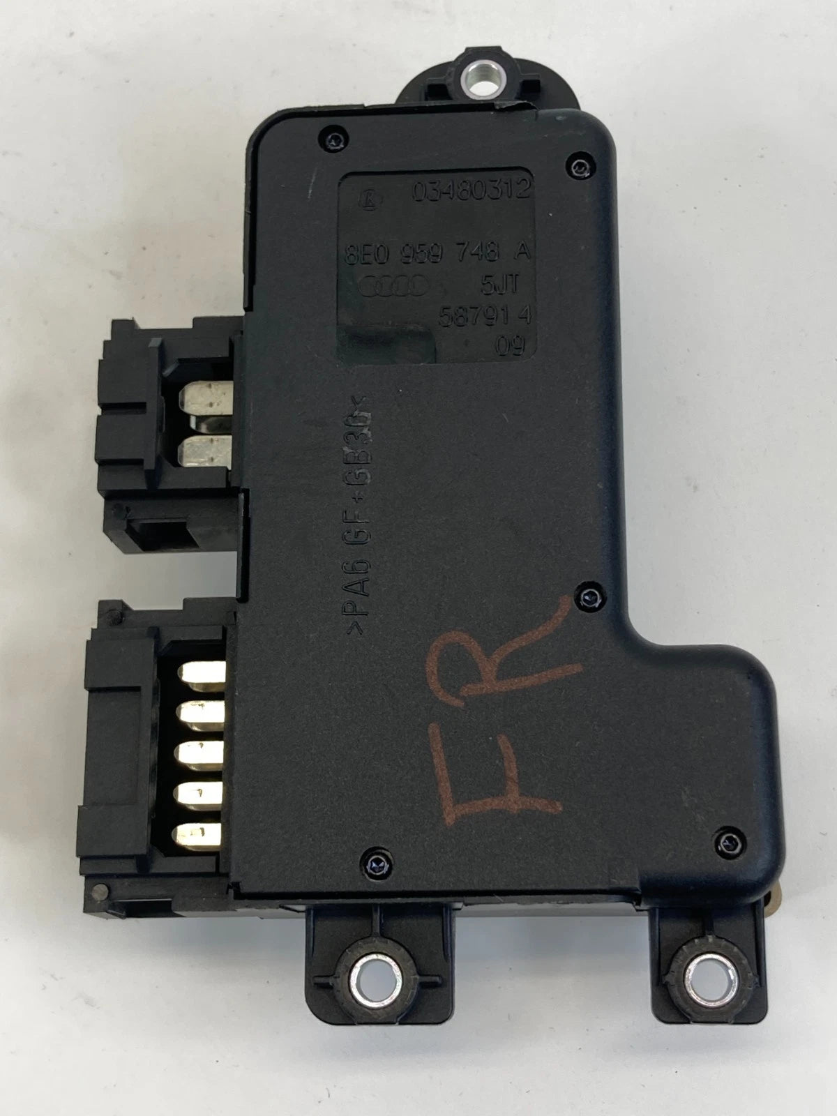 02-08 AUDI A4 QUATTRO PASSENGER FRONT RIGHT POWER SEAT SWITCH BEIGE 8EO959748A