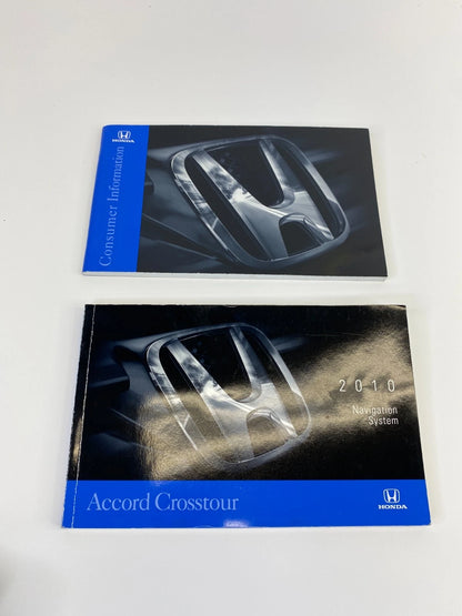 10 2010 HONDA ACCORD CROSSTOUR OWNER'S OWNERS MANUAL GUIDE BOOK SET W/ CASE OEM