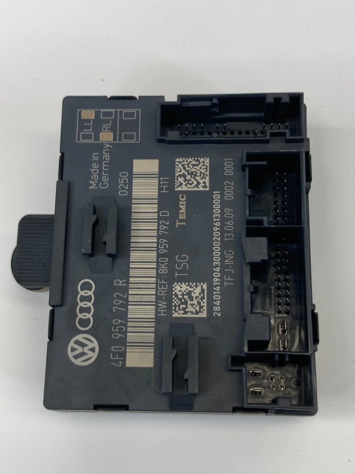 09-11 AUDI A6 QUATTRO 09-15 Q7 FRONT RIGHT DOOR WINDOW CONTROL MODULE 4F0959792R